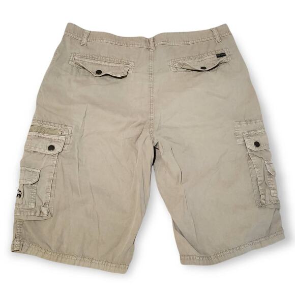 Buffalo David Bitton Multi Pocket Kaki Cargo Shorts - Men's Size 34 - Picture 3 of 5